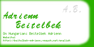 adrienn beitelbek business card